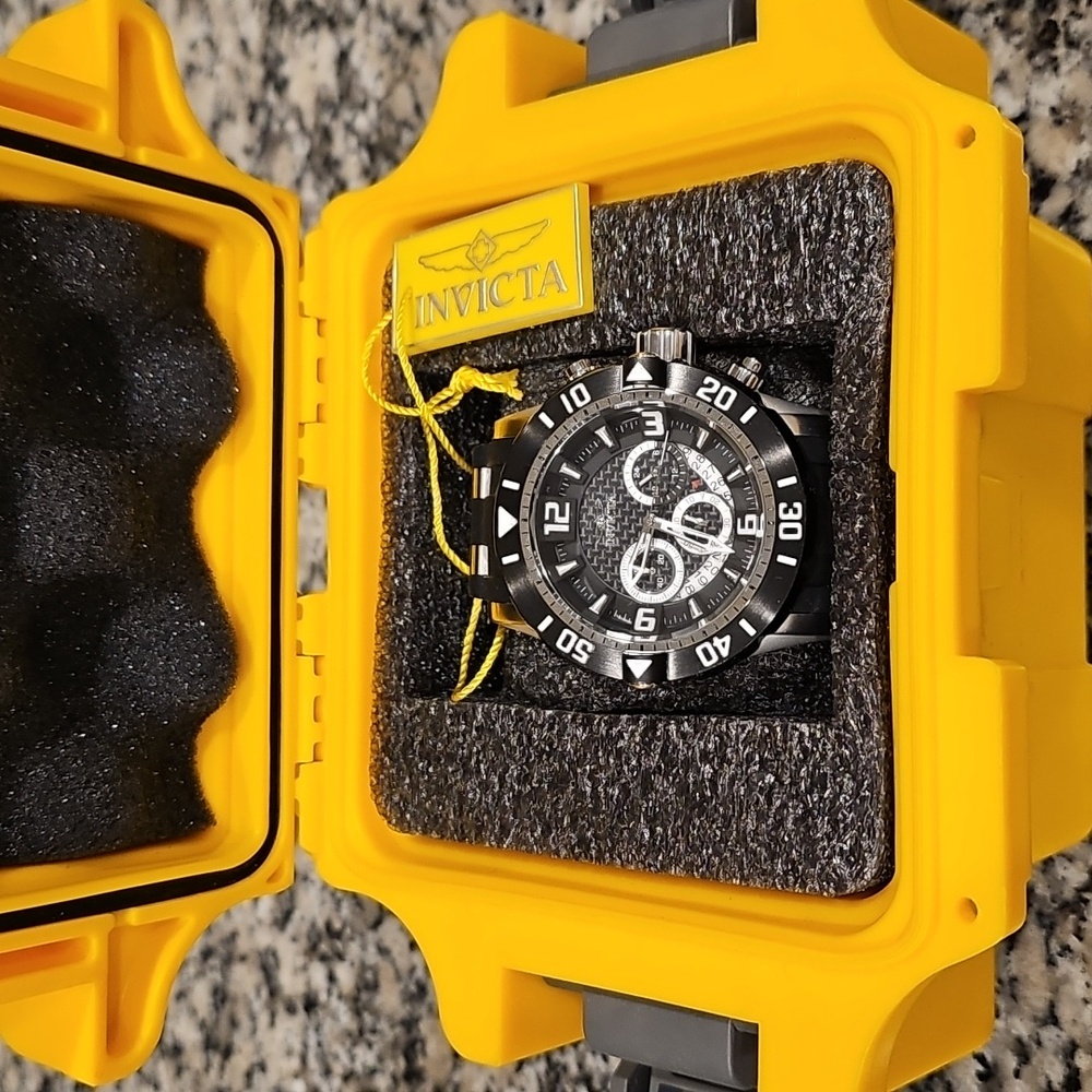 Invicta Pro Diver Silver and Black Watch